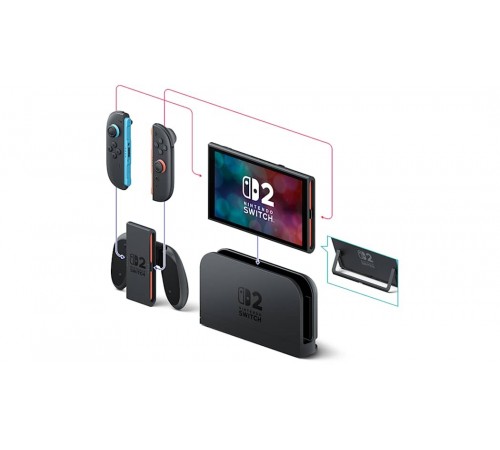 Ігрова консоль Nintendo Switch 2 Black Mario Kart World Bundle (0045496321529)_JP