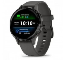 Смарт-годинник Garmin Venu 3s Silver Stainless Steel Bezel with Pebble Gray Case and Silicone Band (010-02785-50)