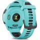 Смарт-годинник Garmin Forerunner 265 Black Bezel with Aqua Case and Aqua/Black Silicone Band (010-02810-12)