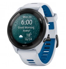 Смарт-годинник Garmin Forerunner 265 Black Bezel with Whitestone Case and Whitestone/Tidal Blue Silicone Band (010-02810-51)