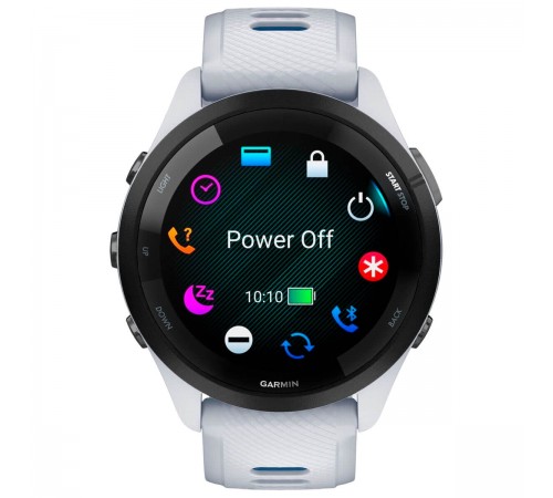 Смарт-годинник Garmin Forerunner 265 Black Bezel with Whitestone Case and Whitestone/Tidal Blue Silicone Band (010-02810-51)