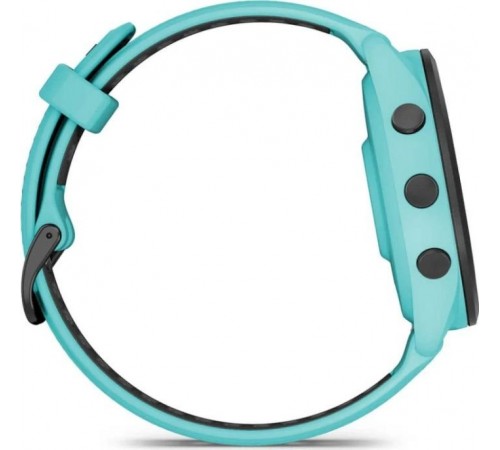 Смарт-годинник Garmin Forerunner 265 Black Bezel with Aqua Case and Aqua/Black Silicone Band (010-02810-52)