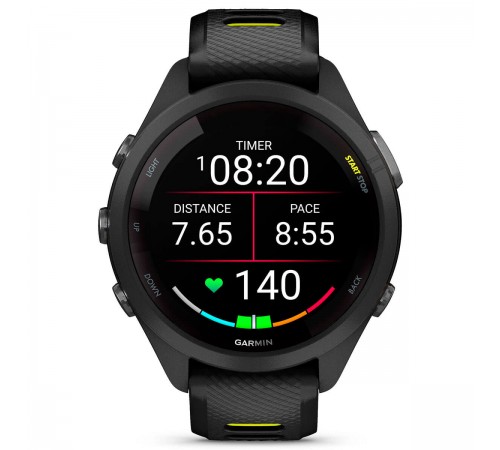 Смарт-годинник Garmin Forerunner 265S Black Bezel and Case with Black/Amp Yellow Silicone Band (010-02810-53) Смарт-годинник Garmin Forerunner 265S Black Bezel and Case with Black/Amp Yellow Silicone Band (010-02810-53)