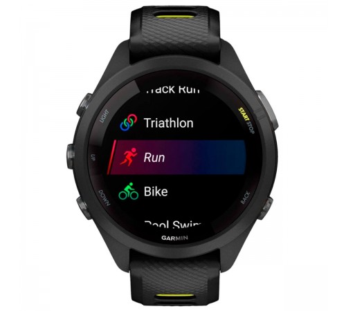 Смарт-годинник Garmin Forerunner 265S Black Bezel and Case with Black/Amp Yellow Silicone Band (010-02810-53) Смарт-годинник Garmin Forerunner 265S Black Bezel and Case with Black/Amp Yellow Silicone Band (010-02810-53)