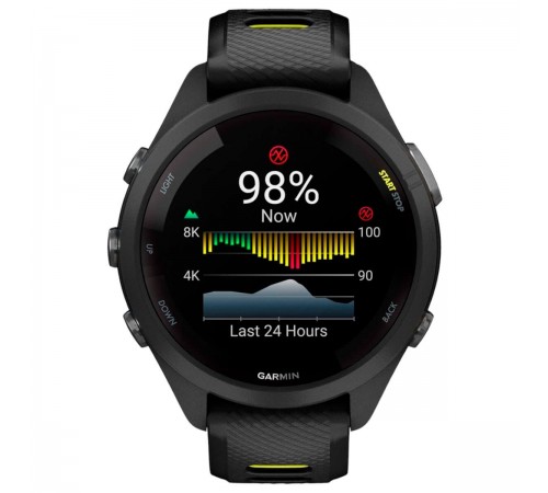 Смарт-годинник Garmin Forerunner 265S Black Bezel and Case with Black/Amp Yellow Silicone Band (010-02810-53) Смарт-годинник Garmin Forerunner 265S Black Bezel and Case with Black/Amp Yellow Silicone Band (010-02810-53)
