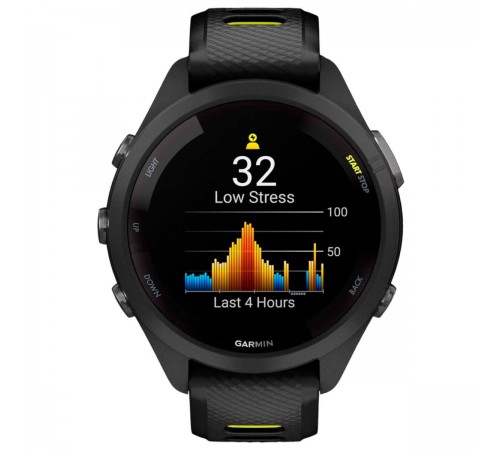 Смарт-годинник Garmin Forerunner 265S Black Bezel and Case with Black/Amp Yellow Silicone Band (010-02810-53) Смарт-годинник Garmin Forerunner 265S Black Bezel and Case with Black/Amp Yellow Silicone Band (010-02810-53)