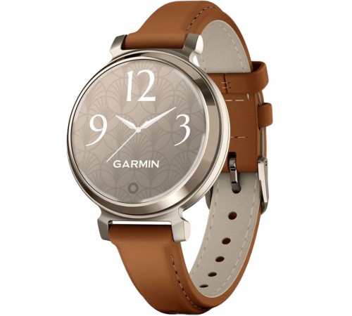 Смарт-годинник Garmin Lily 2 Classic Cream Gold with Tan Leather Band (010-02839-02)