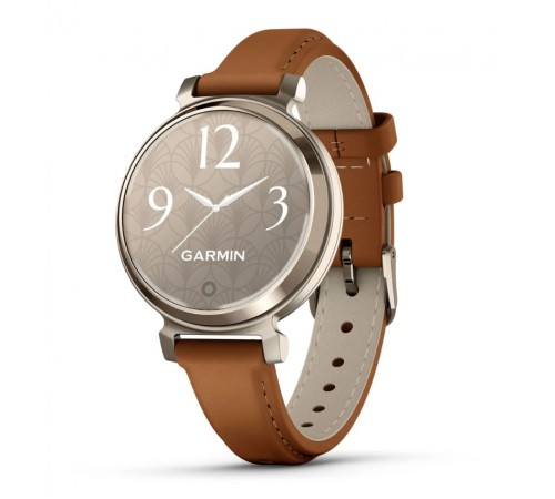 Смарт-годинник Garmin Lily 2 Classic Cream Gold with Tan Leather Band (010-02839-02)