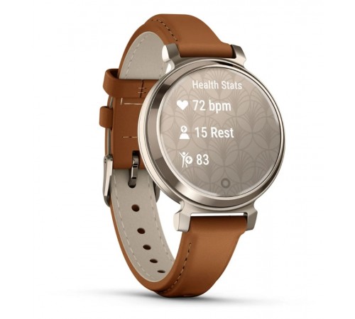Смарт-годинник Garmin Lily 2 Classic Cream Gold with Tan Leather Band (010-02839-02)