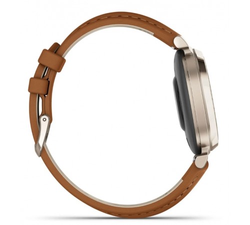 Смарт-годинник Garmin Lily 2 Classic Cream Gold with Tan Leather Band (010-02839-02)