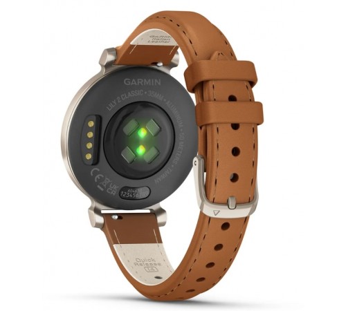 Смарт-годинник Garmin Lily 2 Classic Cream Gold with Tan Leather Band (010-02839-02)