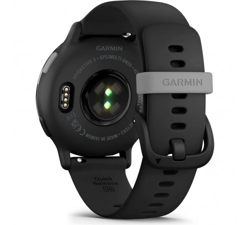 Смарт-годинник Garmin Vivoactive 5 Slate Aluminium Bezel with Black Case and Silicone Band (010-02862-10)