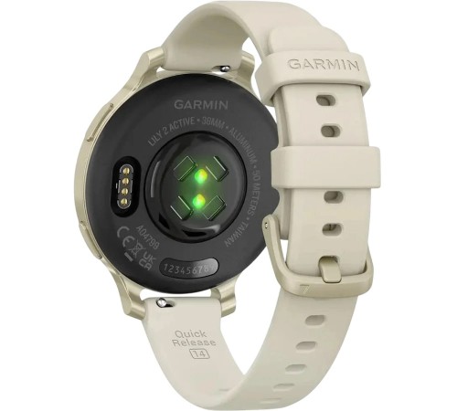 Смарт-годинник Garmin Lily 2 Active Lunar Gold with Bone Silicone Band (010-02891-50)