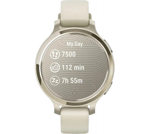Смарт-годинник Garmin Lily 2 Active Lunar Gold with Bone Silicone Band (010-02891-50)