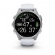 Смарт-годинник Garmin Fenix 8 43mm AMOLED Silver with Whitestone Silicone (010-02903-00)