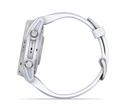 Смарт-годинник Garmin Fenix 8 43mm AMOLED Silver with Whitestone Silicone (010-02903-06)
