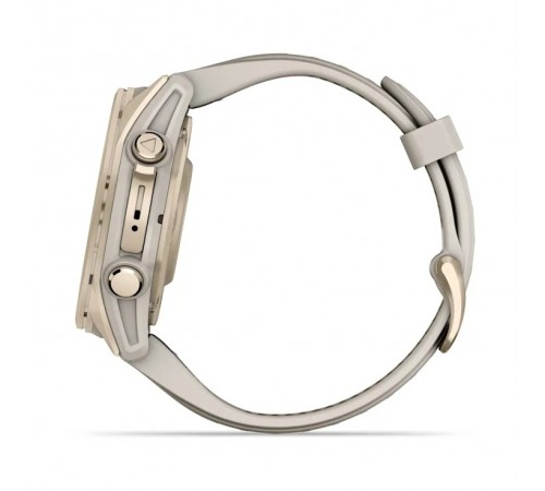 Смарт-годинник Garmin Fenix 8 43mm AMOLED Sapphire Soft Gold with Fog Gray Silicone (010-02903-11)