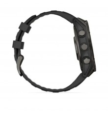 Смарт-годинник Garmin Fenix 8 43mm AMOLED Sapphire Carbon Gray DLC Titanium with Black Silicone (010-02903-28)