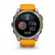 Смарт-годинник Garmin Fenix 8 51mm AMOLED Sapphire Graphite DLC Titanium with Spark Orange Silicone (010-02905-53)