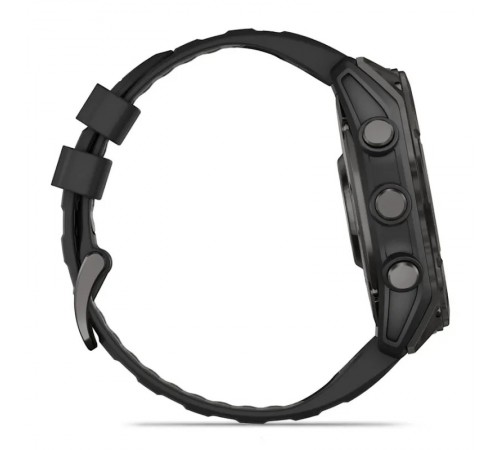 Смарт-годинник Garmin Fenix 8 51mm AMOLED Sapphire Carbon Gray DLC Titanium with Black Silicone (010-02905-63)