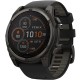 Смарт-годинник Garmin Fenix 8 51mm Sapphire Solar Carbon Gray DLC Titanium with Black Silicone (010-02907-70)