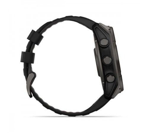Смарт-годинник Garmin Fenix 8 51mm Sapphire Solar Carbon Gray DLC Titanium with Black Silicone (010-02907-70) Смарт-годинник Garmin Fenix 8 51mm Sapphire Solar Carbon Gray DLC Titanium with Black Silicone (010-02907-70)