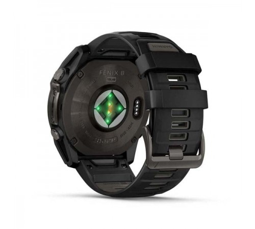 Смарт-годинник Garmin Fenix 8 51mm Sapphire Solar Carbon Gray DLC Titanium with Black Silicone (010-02907-70) Смарт-годинник Garmin Fenix 8 51mm Sapphire Solar Carbon Gray DLC Titanium with Black Silicone (010-02907-70)