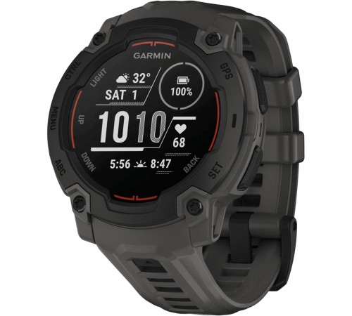 Смарт-годинник Garmin Instinct E 45 mm Black with Charcoal Silicone Band (010-02933-13) Смарт-годинник Garmin Instinct E 45 mm Black with Charcoal Silicone Band (010-02933-13)