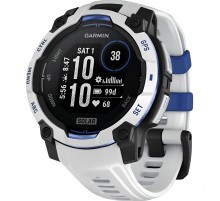 Смарт-годинник Garmin Instinct 3 45mm Solar Whitestone with Whitestone/Bolt Blue Silicone Band (010-02934-03)