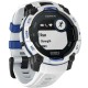 Смарт-годинник Garmin Instinct 3 45mm Solar Whitestone with Whitestone/Bolt Blue Silicone Band (010-02934-03)