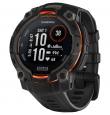 Смарт-годинник Garmin Instinct 3 45mm Solar Black with Black Silicone Band (010-02934-40)