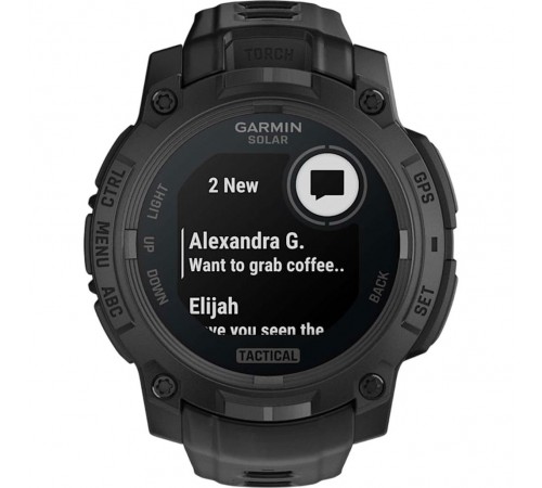 Смарт-годинник Garmin Instinct 3 45mm Tactical Solar Black with Black Silicone Band (010-02934-90) Смарт-годинник Garmin Instinct 3 45mm Tactical Solar Black with Black Silicone Band (010-02934-90)