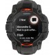 Смарт-годинник Garmin Instinct 3 50mm Solar Black with Charcoal Silicone Band (010-02935-40)