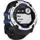 Смарт-годинник Garmin Instinct 3 50mm Solar Whitestone with Black/Bolt Blue Silicone (010-02935-43)