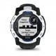 Смарт-годинник Garmin Instinct 3 50mm Solar Whitestone with Black/Bolt Blue Silicone (010-02935-43)
