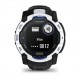 Смарт-годинник Garmin Instinct 3 50mm Solar Whitestone with Black/Bolt Blue Silicone (010-02935-43)