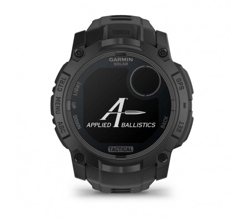 Смарт-годинник Garmin Instinct 3 50mm Tactical Solar Black with Charcoal Silicone Band (010-02935-90)