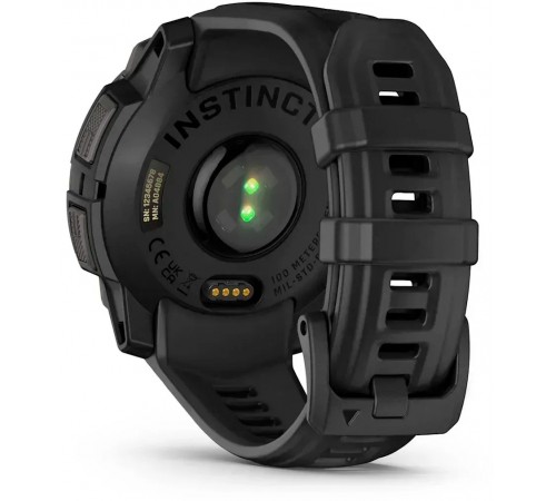 Смарт-годинник Garmin Instinct 3 45mm AMOLED Black with Black Silicone Band (010-02936-40)