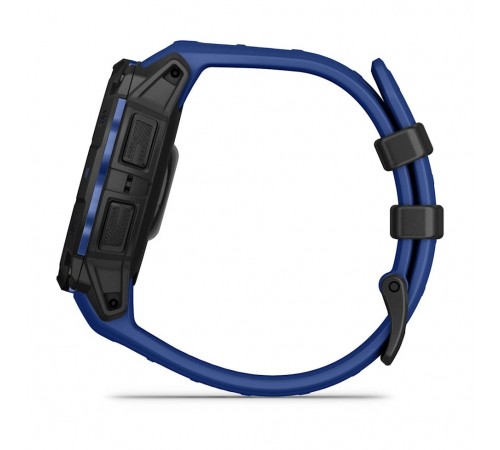 Смарт-годинник Garmin Instinct 3 45mm AMOLED Black with Bolt Blue/Black Silicone (010-02936-43)