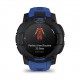 Смарт-годинник Garmin Instinct 3 45mm AMOLED Black with Bolt Blue/Black Silicone (010-02936-43)