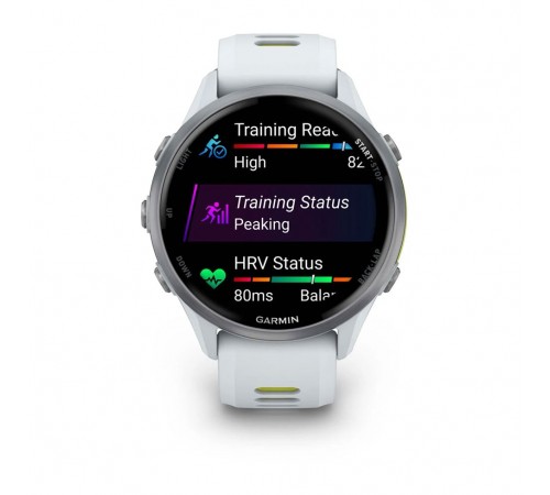 Смарт-годинник Garmin Forerunner 970 Whitestone/Amp Yellow (010-02969-11)