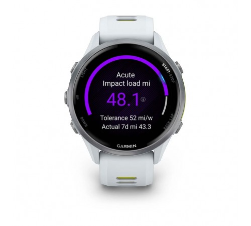 Смарт-годинник Garmin Forerunner 970 Whitestone/Amp Yellow (010-02969-11)