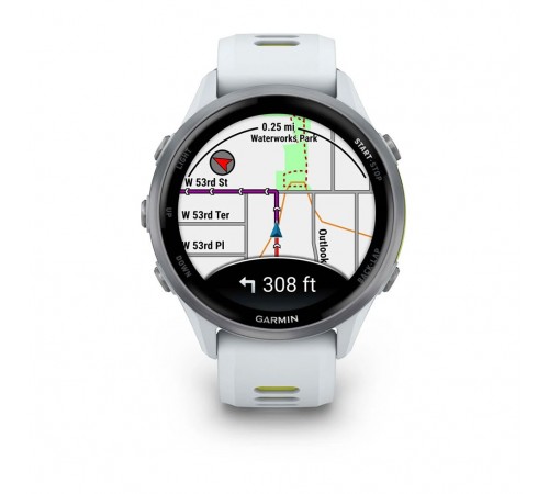 Смарт-годинник Garmin Forerunner 970 Whitestone/Amp Yellow (010-02969-11)