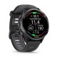 Смарт-годинник Garmin Forerunner 970 Black Carbon Gray DLC Titanium with Black/Translucent Whitestone Silicone with Slate Buckle (010-02969-60)