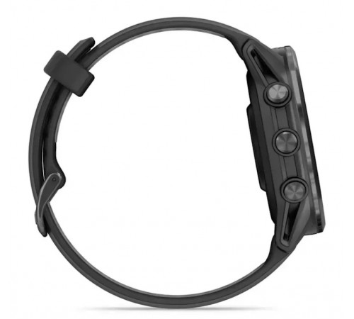 Смарт-годинник Garmin Forerunner 970 Black Carbon Gray DLC Titanium with Black/Translucent Whitestone Silicone with Slate Buckle (010-02969-60)