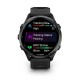 Смарт-годинник Garmin Forerunner 970 Black Carbon Gray DLC Titanium with Black/Translucent Whitestone Silicone with Slate Buckle (010-02969-60)