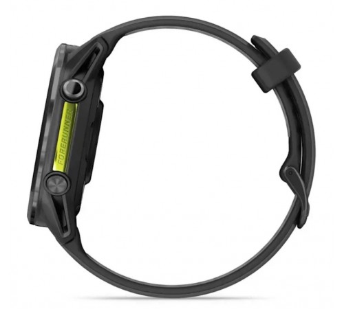 Смарт-годинник Garmin Forerunner 970 Black Carbon Gray DLC Titanium with Black/Translucent Whitestone Silicone with Slate Buckle (010-02969-60)