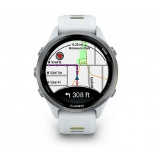 Смарт-годинник Garmin Forerunner 970 Whitestone Titanium with Whitestone/Translucent Amp Yellow Silicone with Silver Buckle (010-02969-61)