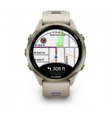 Смарт-годинник Garmin Forerunner 970 French Gray Soft Gold Titanium with French Gray/Translucent Indigo Silicone with Soft Gold Buckle (010-02969-62)