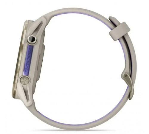 Смарт-годинник Garmin Forerunner 970 French Gray Soft Gold Titanium with French Gray/Translucent Indigo Silicone with Soft Gold Buckle (010-02969-62)